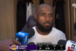 【完整版】詹姆斯：我们有太多非受迫性失误了 系列赛赢4场才算赢